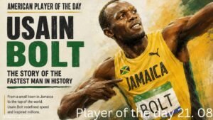 American player of the day 21.08. Usain Bolt. The Story of the Fastest Man in History