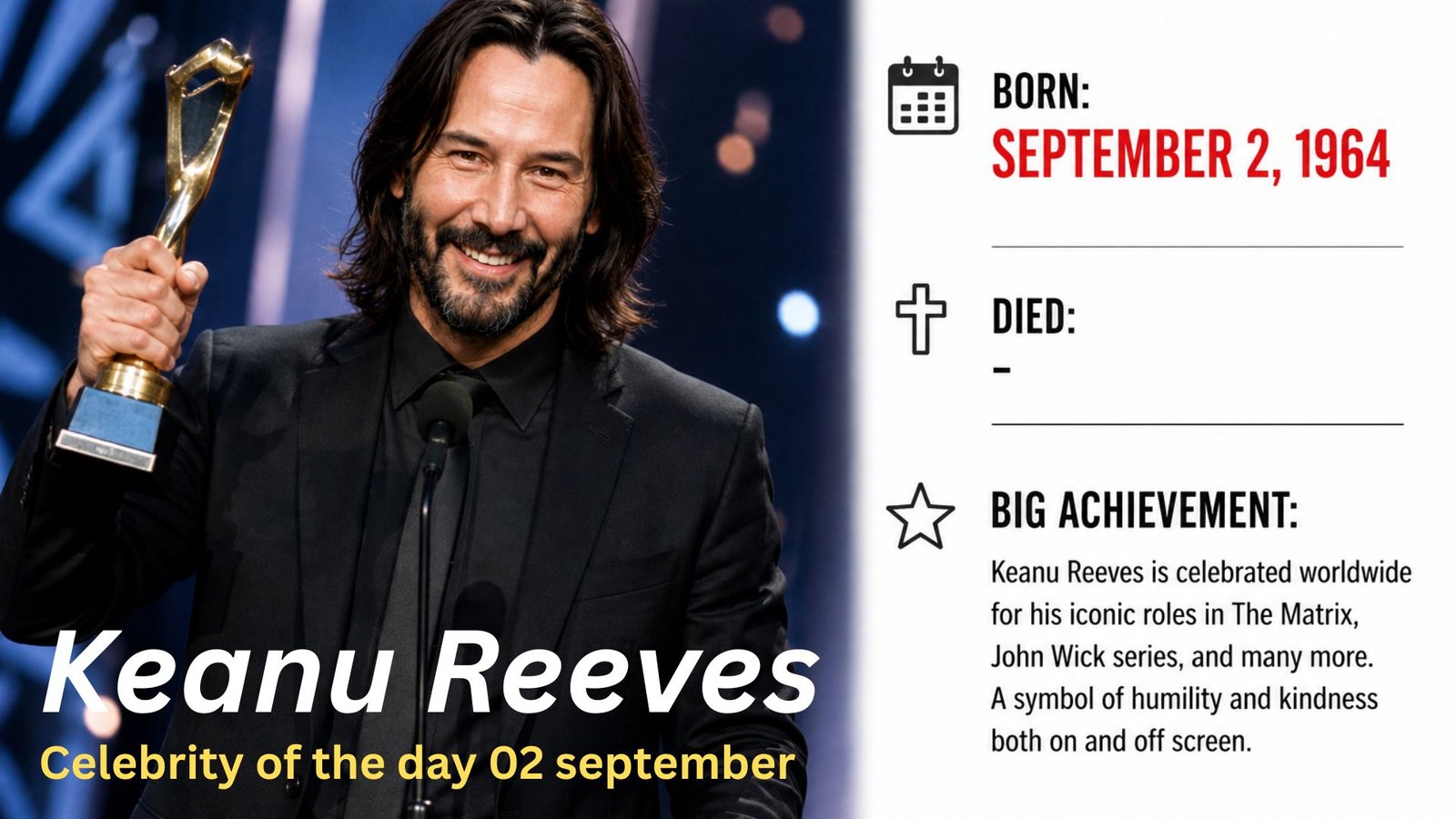 Keanu Reeves September 2
