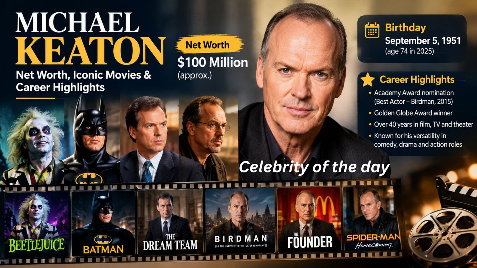 Michael Keaton Net Worth, Iconic Movies & Career Highlights